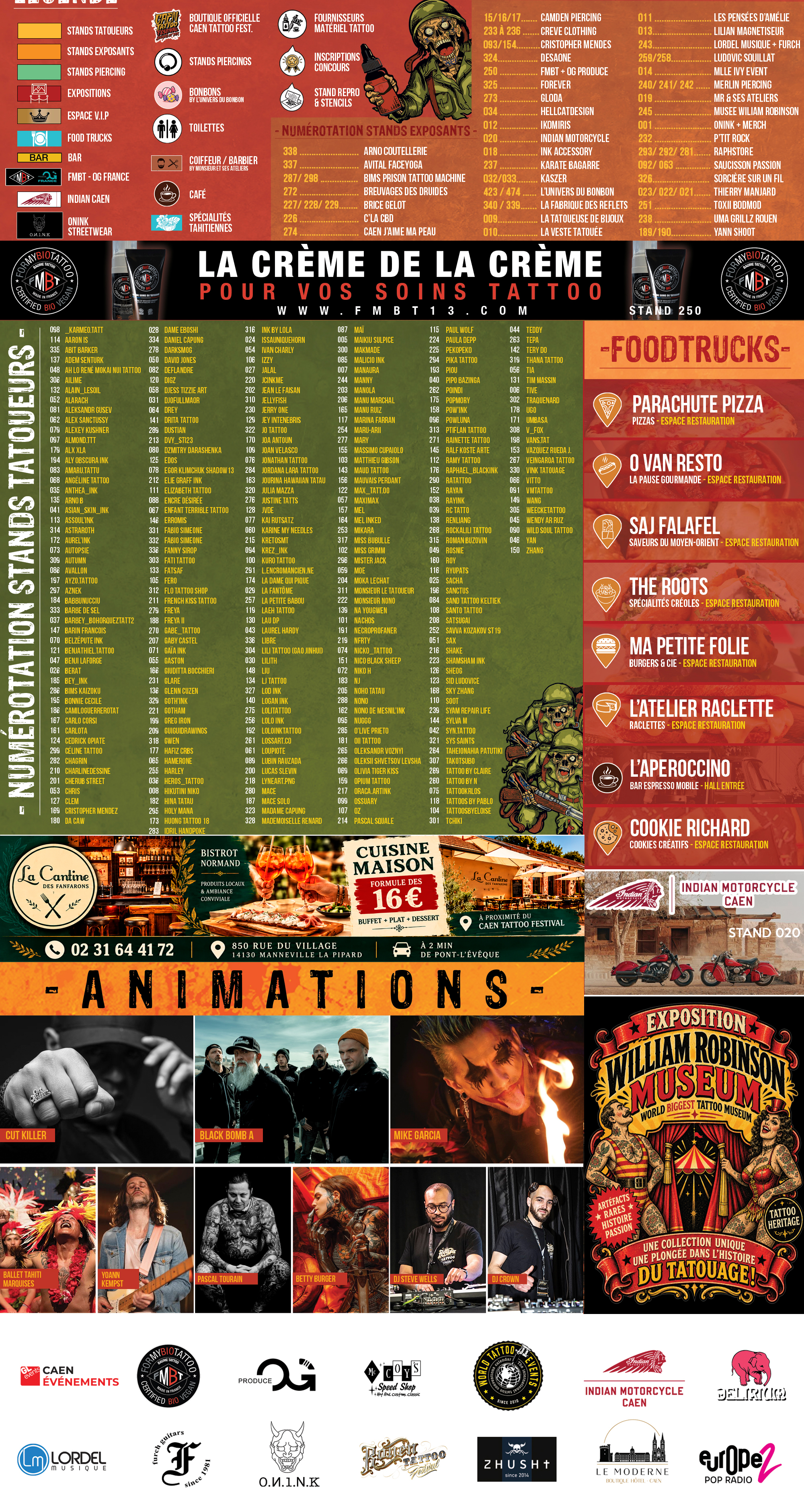 Plan du festival